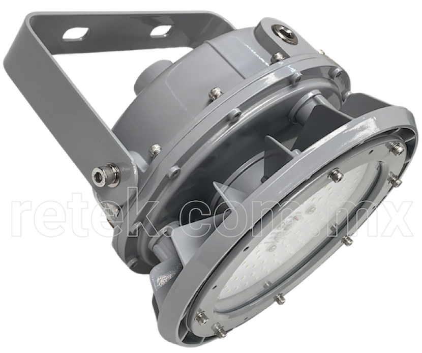 Reflector LED a prueba de explosión redondo con certificación UL844, protección IP66, construcción IK08, uso marino UL1598A