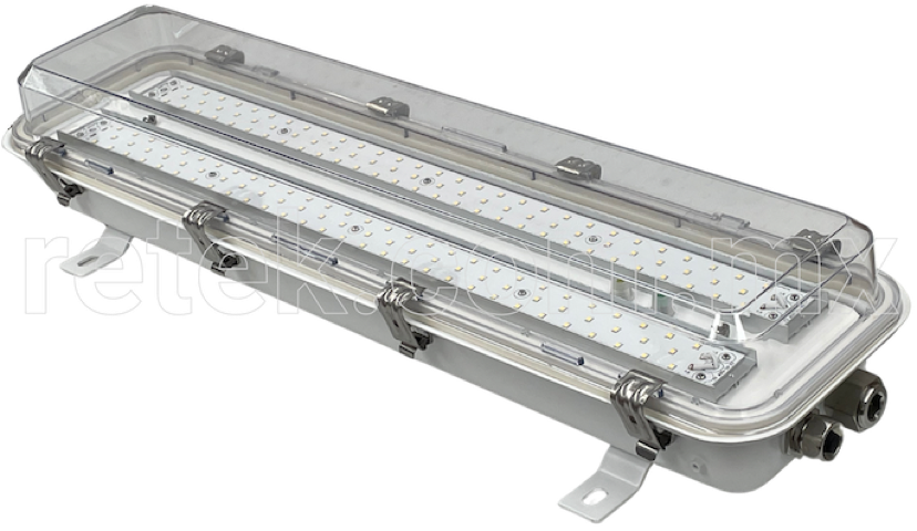 Lámpara LED de emergencia a prueba de explosión con certificación UL844, construcción IK08, protección IP66, grado marino