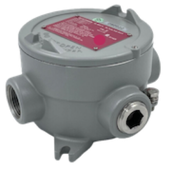 Caja de conexiones anti explosión de 4 salidas para montaje de luminarias y derivación de circuitos en zonas clasificadas