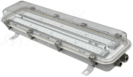 Lámpara LED de emergencia anti explosión tipo gabinete de 40 Watts certificada para uso en áreas clasificadas y zonas marinas