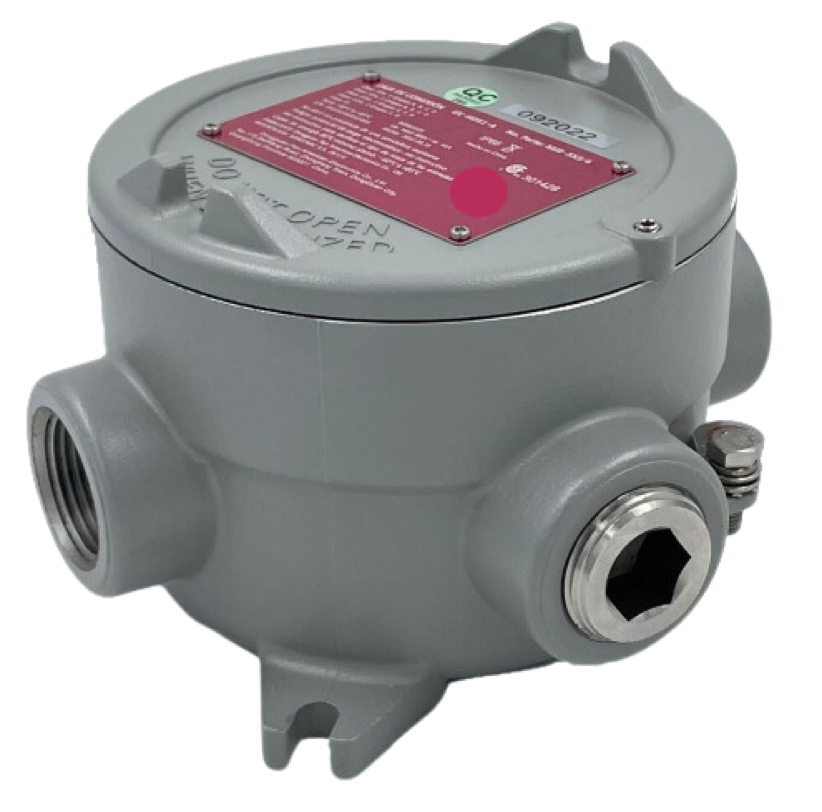 Caja de conexiones tipo Condulet a prueba de explosión de 4 salidas 3/4” NPT, 800 Volts, 24 amperes de aluminio libre de cobre